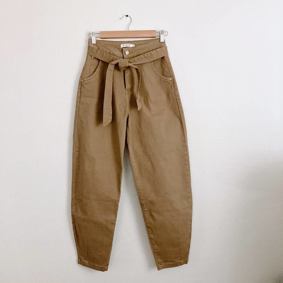 Dissh Denim - Dissh Denim Belted Mom Jean Khaki 2